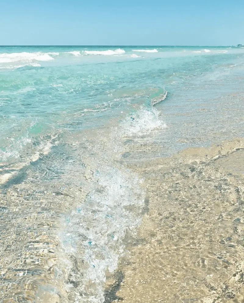 Crystal clear water of Florida's Emerald Coast